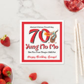 Serviette En Papier Yung No Mo 70e anniversaire (En situation)