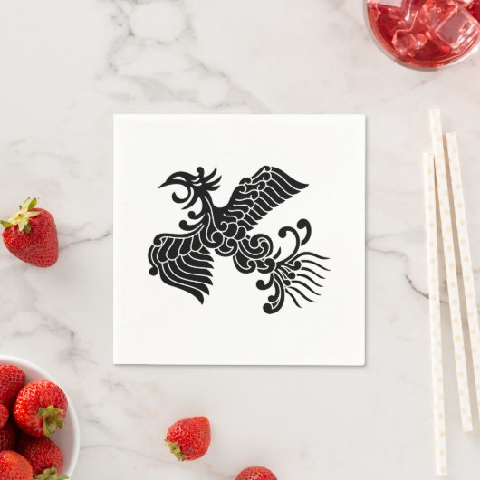 Serviette En Papier Yusoku Phoenix (En situation)