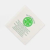 Serviette En Papier Z Irish Blessing Celtic Shamrock Party Medium (Coin)