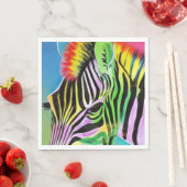 Serviette En Papier Zany Zebra (En situation)