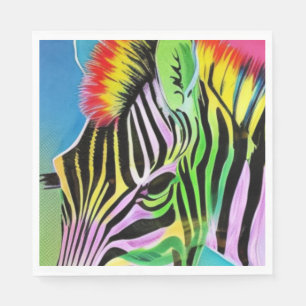 Serviette En Papier Zany Zebra