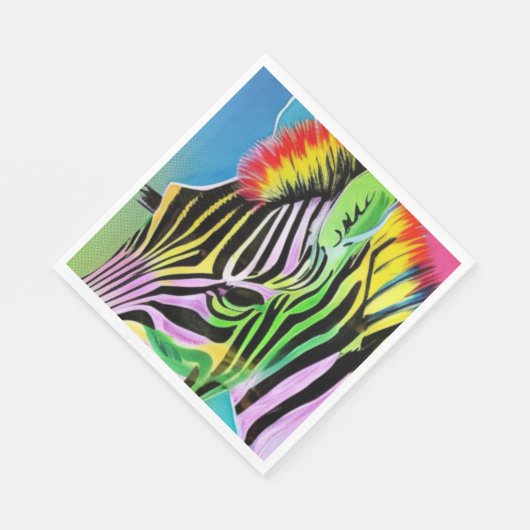 Serviette En Papier Zany Zebra (Coin)