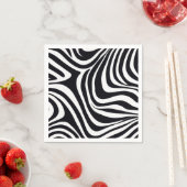 Serviette En Papier Zany Zebra Zest (En situation)