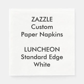 Serviette En Papier Zazzle Custom Large BLANC Luncheon Papier serviett