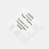 Serviette En Papier Zazzle personnalisé BLANC en papier à cocktail ser (Coin)