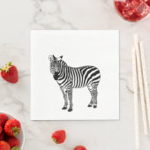 SERVIETTE EN PAPIER ZEBRA (En situation)
