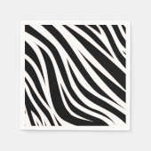 Serviette En Papier Zebra Imprimer Anniversaire Fête Enfants (Devant)