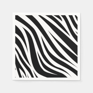 Serviette En Papier Zebra Imprimer Anniversaire Fête Enfants