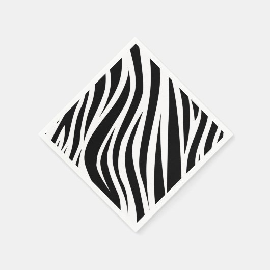Serviette En Papier Zebra Imprimer Anniversaire Fête Enfants (Coin)