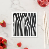 Serviette En Papier Zebra Print Safari Papier animal Napkins (En situation)