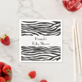 Serviette En Papier Zebra Print, Zebra Stripes, Baby shower (En situation)
