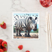 Serviette En Papier Zebra Rhino (En situation)
