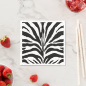 Serviette En Papier Zebra Stripes (En situation)