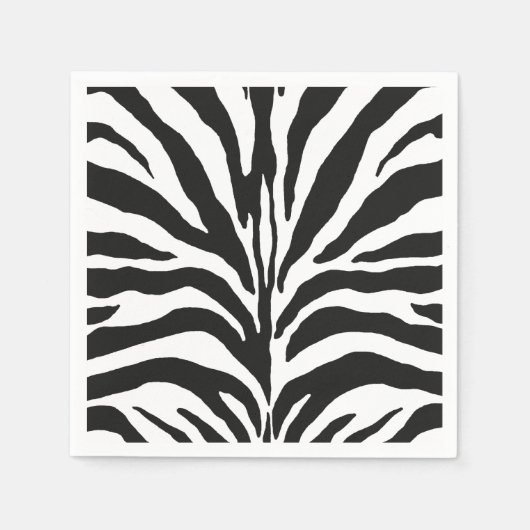 Serviette En Papier Zebra Stripes (Devant)