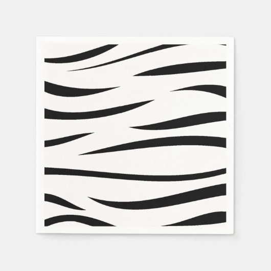 Serviette En Papier Zebra Stripes (Devant)