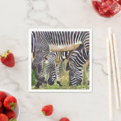 SERVIETTE EN PAPIER ZEBRAS (En situation)