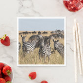 Serviette En Papier Zèbre de Grant (En situation)