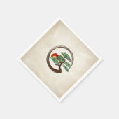 Serviette En Papier Zen Enzo Geode Bonsai Tree sur toile (Coin)