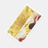 Serviette En Papier Zenith Doré : Or Fondu & Crème de Haute Qualité (Coin)