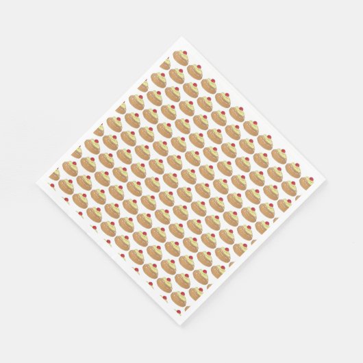 Serviette En Papier Zeppole Pâtisserie Italienne Frite Boulangerie Pas (Coin)