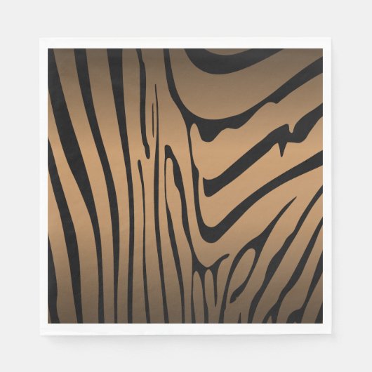 Serviette En Papier Zesty Zebra Brown (Devant)