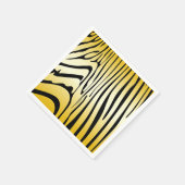 Serviette En Papier Zesty Zebra Yellow (Coin)