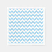 Serviette En Papier Zigzag bleu, Chevron bleu, Motif géométrique (Devant)