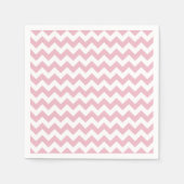 Serviette En Papier Zigzag rose, Chevron rose, Motif géométrique (Devant)