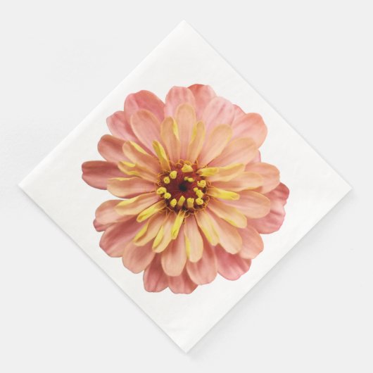 Serviette En Papier Zinnia Floral Fleur Nature Photographie Napkins (Coin)