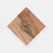 Serviette En Papier Zion Chipmunk sur Red Rocks (Coin)