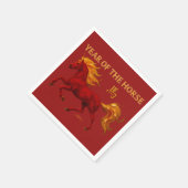 Serviette En Papier Zodiac Chinese New Year 2026 Yang Fire Horse (Coin)