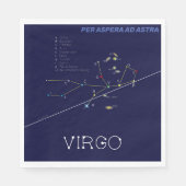 Serviette En Papier Zodiac Constellation Virgo (Devant)