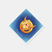 Serviette En Papier Zodiac_Signe_Taurus (Coin)