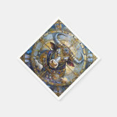 Serviette En Papier Zodiac - Taurus Le Taureau (Coin)