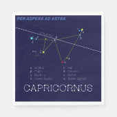 Serviette En Papier Zodiaque Capricornus (Devant)