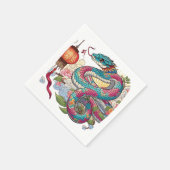 Serviette En Papier Zodiaque chinois : Le serpent sagacien (Coin)