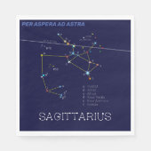 Serviette En Papier Zodiaque Sagittarius (Devant)