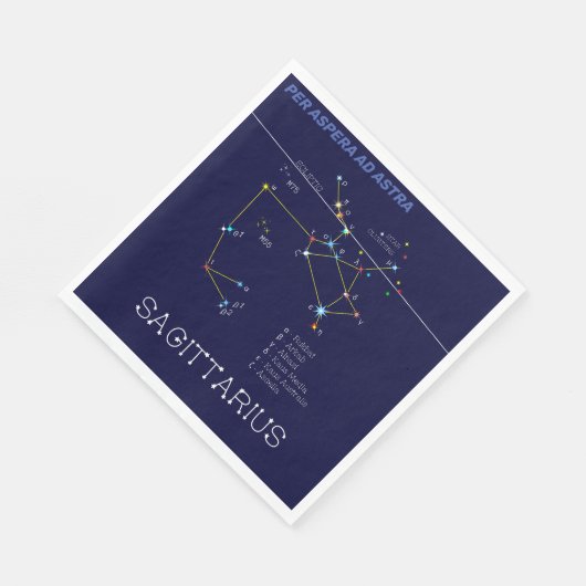 Serviette En Papier Zodiaque Sagittarius (Coin)