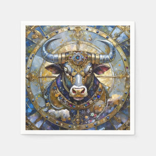 Serviette En Papier Zodiaque - Taureau Le Taureau