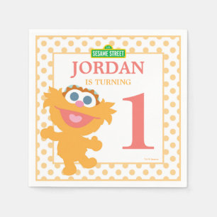 Serviette En Papier Zoey Baby Papier d'anniversaire Napkins