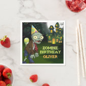 Serviette En Papier Zombie Birthday Boy Scary (En situation)