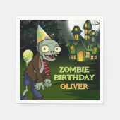 Serviette En Papier Zombie Birthday Boy Scary (Devant)