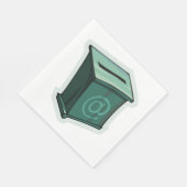 Serviette En Papier Zone de vote verte (Coin)