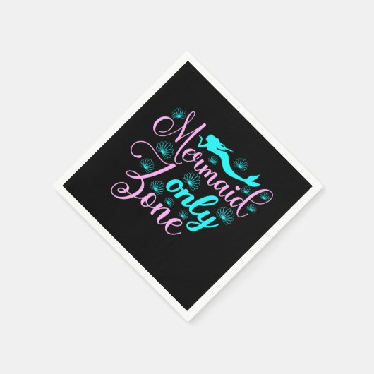 Serviette En Papier Zone Mermaid uniquement (Coin)