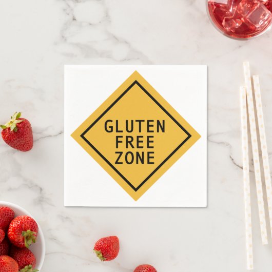 Serviette En Papier Zone sans gluten (En situation)