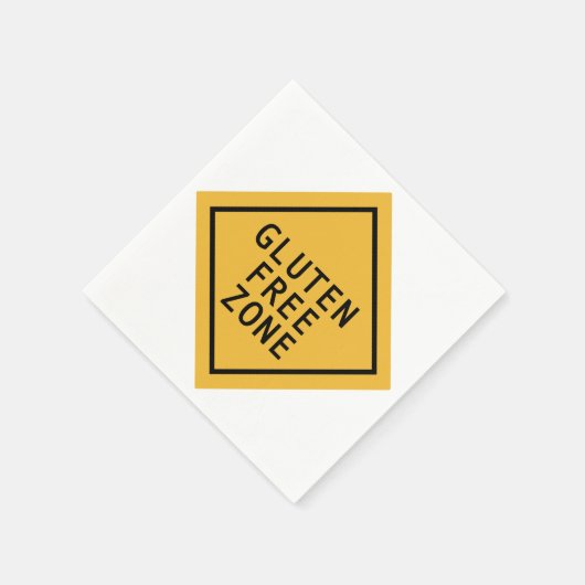 Serviette En Papier Zone sans gluten (Coin)