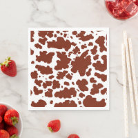 Zones de vache Brown Imprimer Fermier de cowboy
