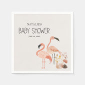 Serviette En Papier Zoo Safari Nursery Animaux Baby shower serviettes (Devant)