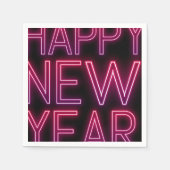 Serviette En Papier Zoom dans Purple Gradient Nouvel An (Devant)