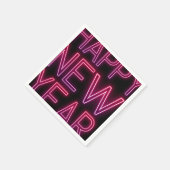 Serviette En Papier Zoom dans Purple Gradient Nouvel An (Coin)